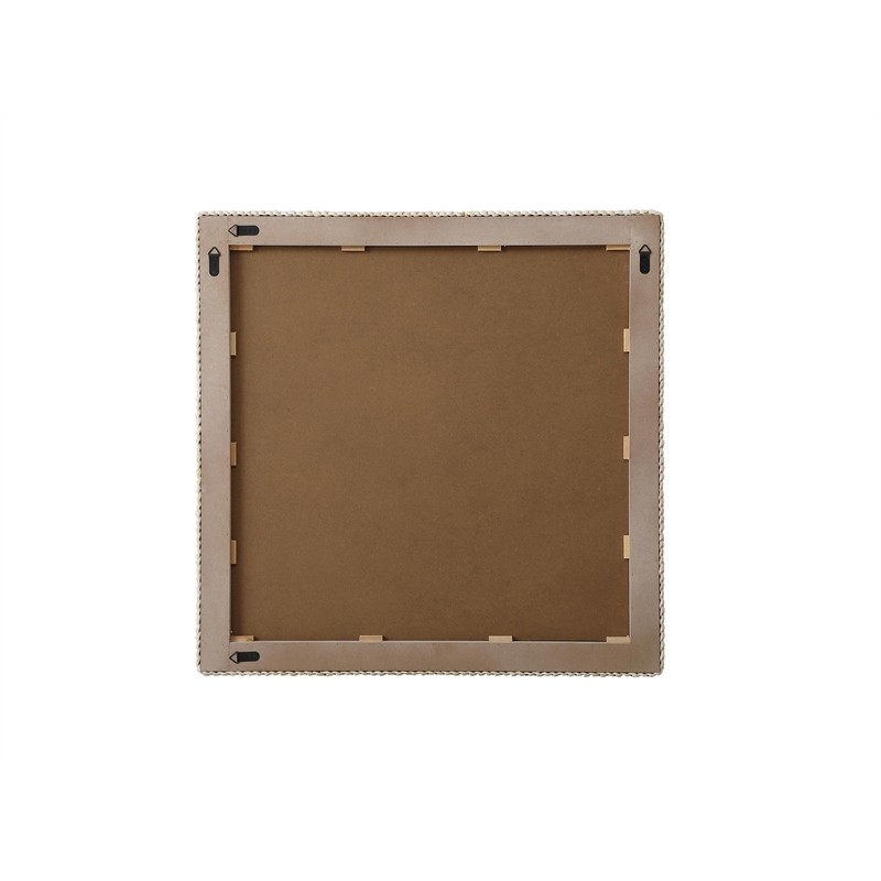 Elegant Decor Rectangle Cornhusk Mirror 40X40