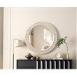 Elegant Decor Round Cornhusk Mirror 30X30