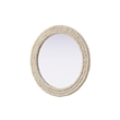 Elegant Decor Round Cornhusk Mirror 30X30