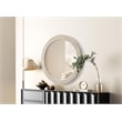 Elegant Decor Round Cornhusk Mirror 36X36