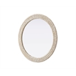 Elegant Decor Round Cornhusk Mirror 36X36