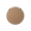 Elegant Decor Round Cornhusk Mirror 36X36
