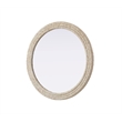 Elegant Decor Round Cornhusk Mirror 42X42