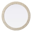 Elegant Decor Round Cornhusk Mirror 42X42