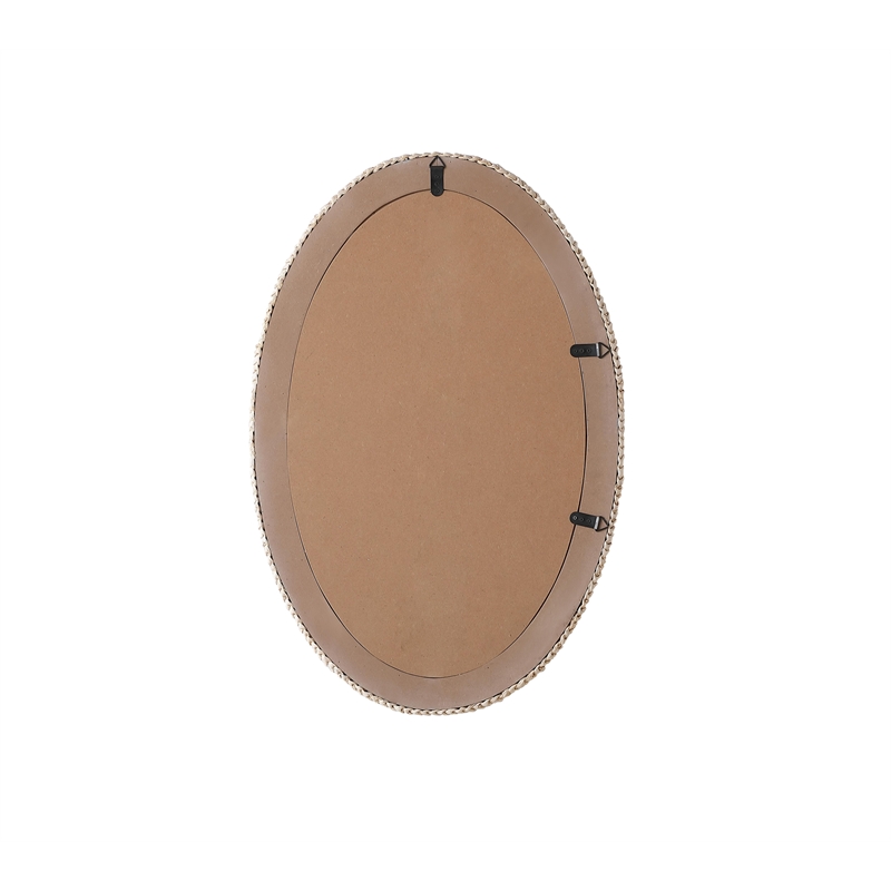 Elegant Decor Oval Cornhusk Mirror 24X36