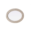 Elegant Decor Oval Cornhusk Mirror 24X36