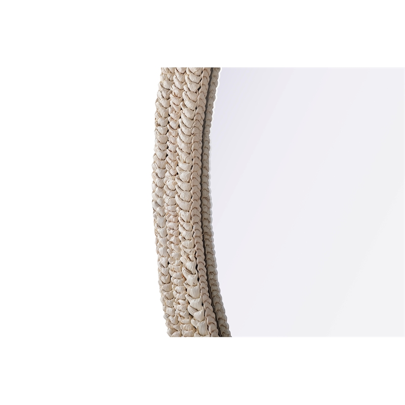 Elegant Decor Oval Cornhusk Mirror 24X36