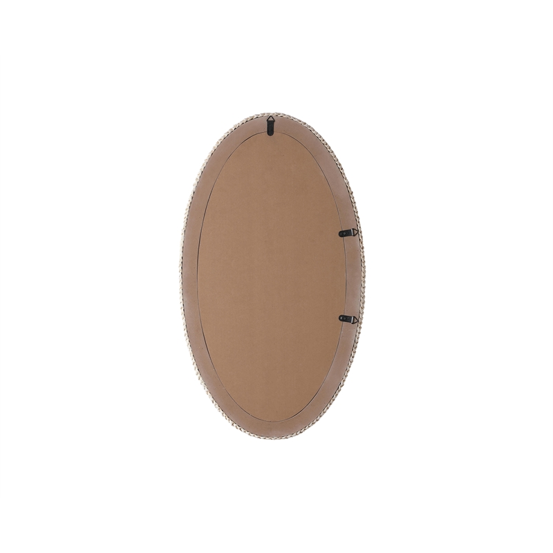 Elegant Decor Oval Cornhusk Mirror 24X42