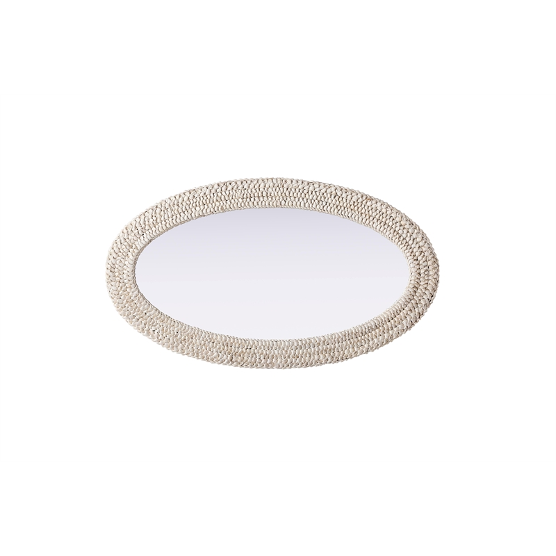 Elegant Decor Oval Cornhusk Mirror 24X42