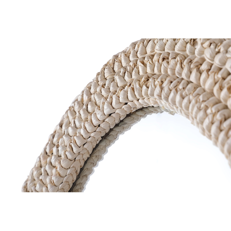 Elegant Decor Oval Cornhusk Mirror 24X42