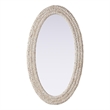 Elegant Decor Oval Cornhusk Mirror 24X42