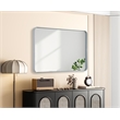 Elegant Decor Contour Metal Rectangle Mirror 28X42 In Silver