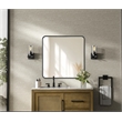 Elegant Decor Contour Metal Square Mirror 30X30
