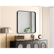 Elegant Decor Contour Metal Square Mirror 30X30