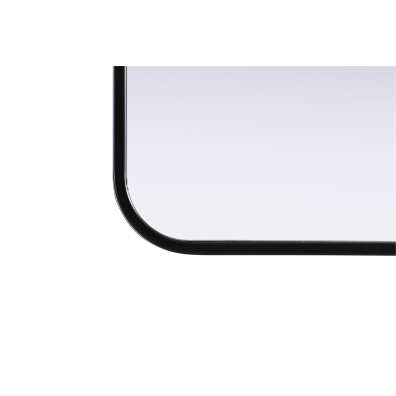 Elegant Decor Contour Metal Square Mirror 30X30