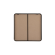 Elegant Decor Contour Metal Square Mirror 30X30