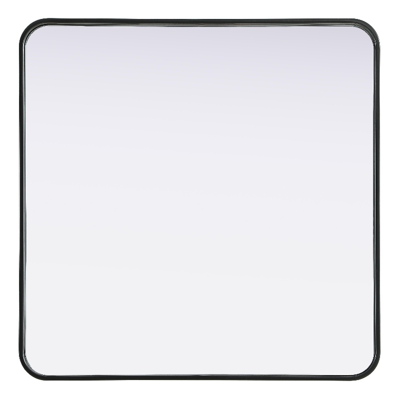 Elegant Decor Contour Metal Square Mirror 30X30