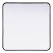 Elegant Decor Contour Metal Square Mirror 30X30