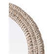 Elegant Decor Oval Cornhusk Mirror 27X36