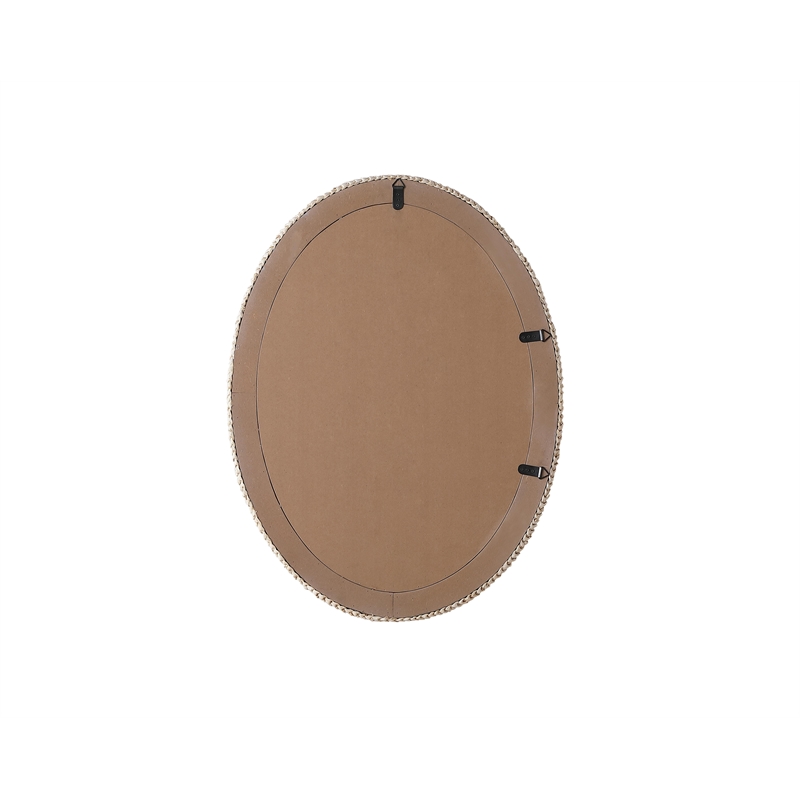 Elegant Decor Oval Cornhusk Mirror 27X36
