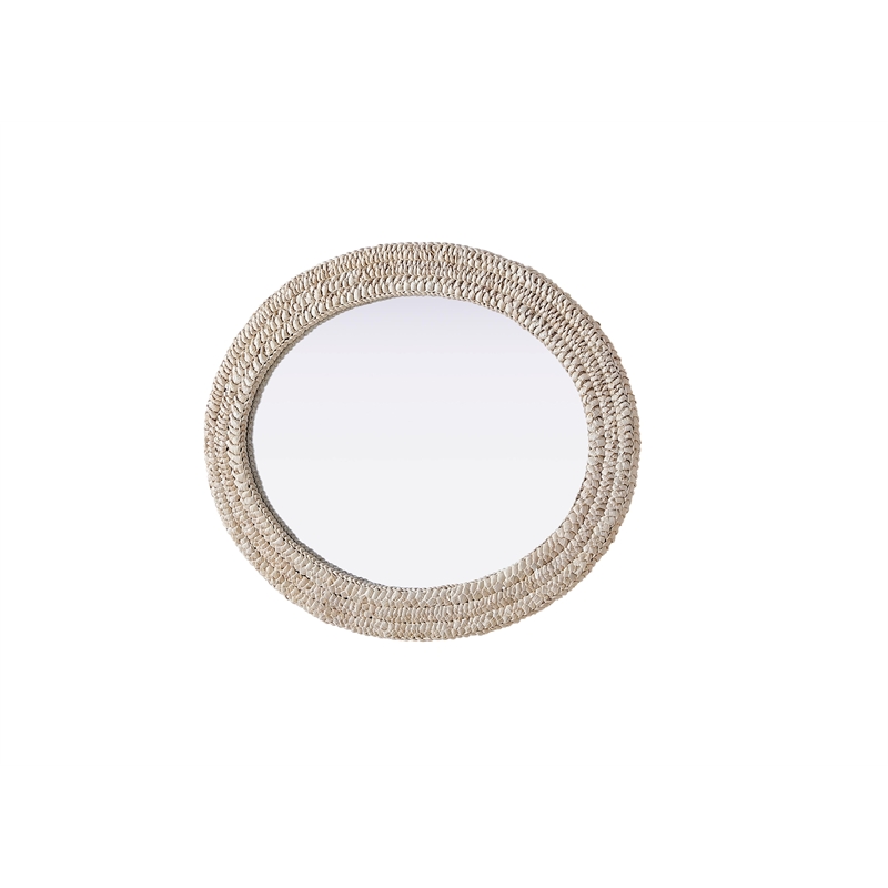Elegant Decor Oval Cornhusk Mirror 27X36
