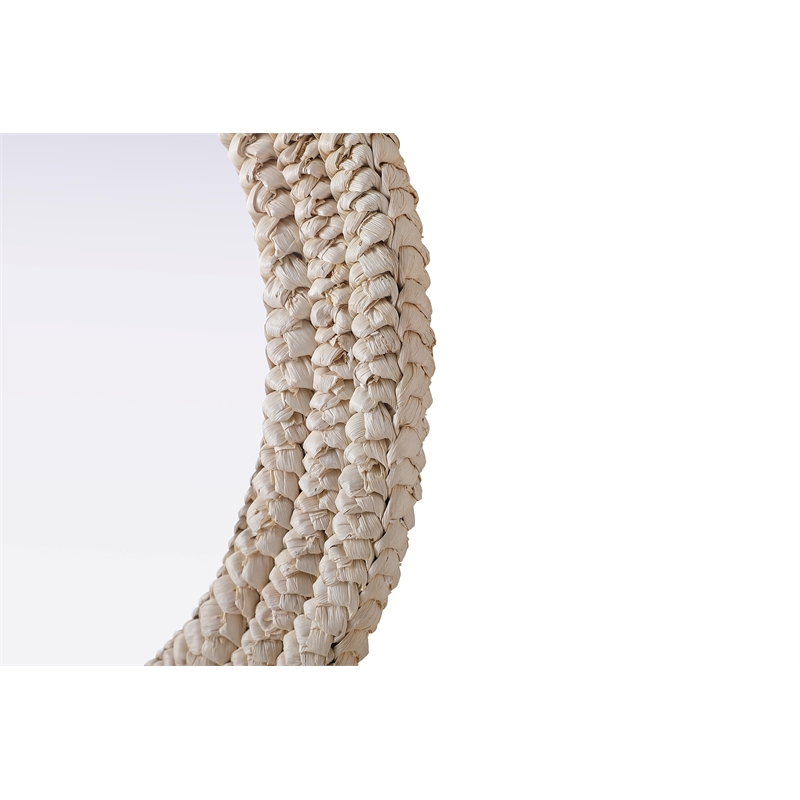 Elegant Decor Oval Cornhusk Mirror 27X36