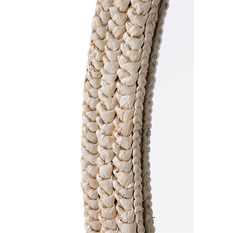 Elegant Decor Oval Cornhusk Mirror 27X42