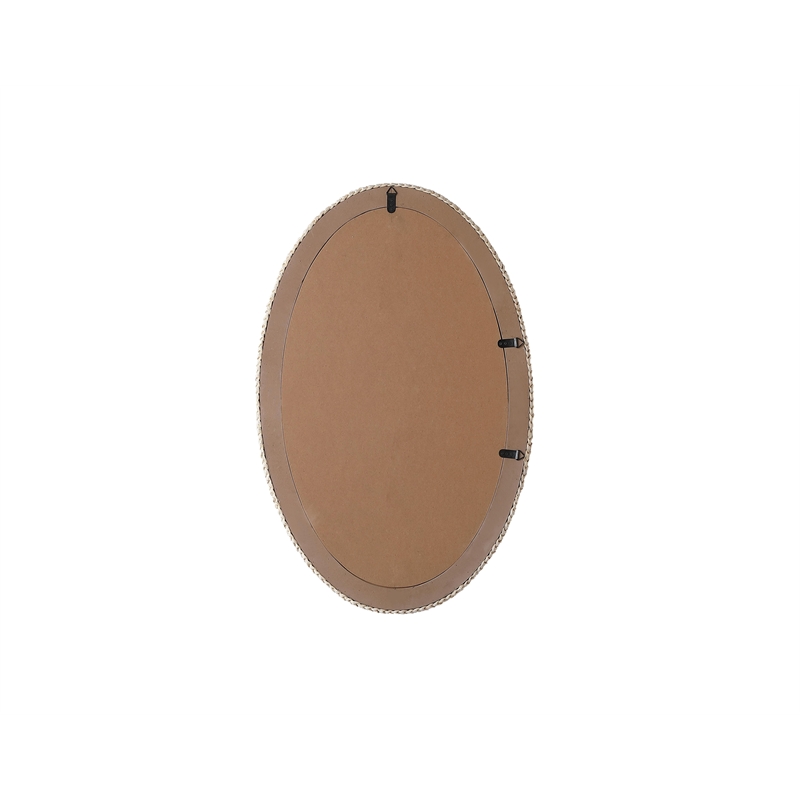Elegant Decor Oval Cornhusk Mirror 27X42
