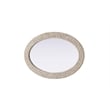 Elegant Decor Oval Cornhusk Mirror 27X42