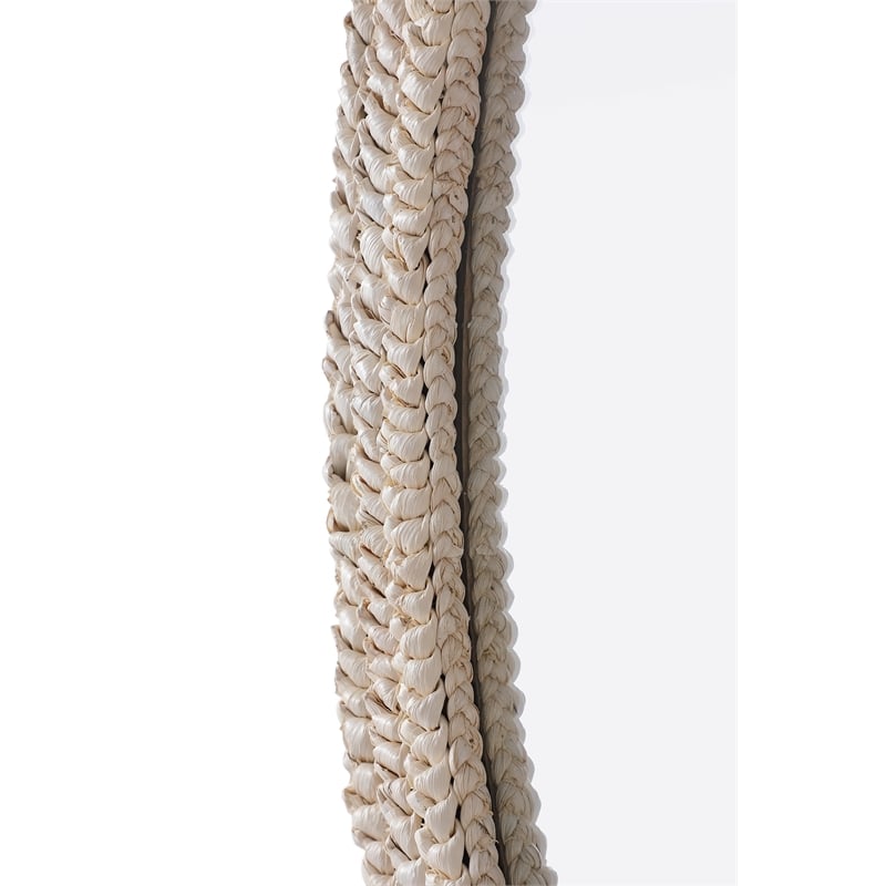 Elegant Decor Oval Cornhusk Mirror 30X36