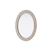 Elegant Decor Oval Cornhusk Mirror 30X36