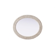 Elegant Decor Oval Cornhusk Mirror 30X36