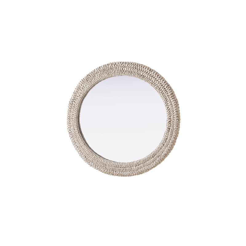 Elegant Decor Oval Cornhusk Mirror 30X36