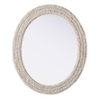 Elegant Decor Oval Cornhusk Mirror 30X36