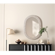 Elegant Decor Oval Cornhusk Mirror 30X42