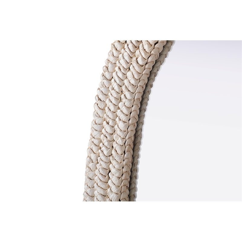 Elegant Decor Oval Cornhusk Mirror 30X42