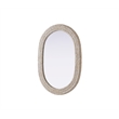 Elegant Decor Oval Cornhusk Mirror 30X42