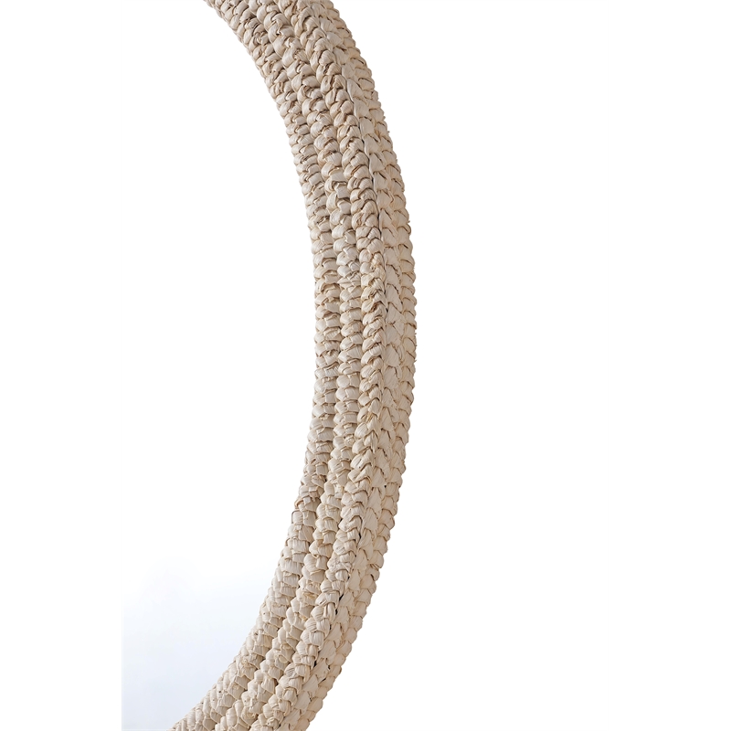 Elegant Decor Oval Cornhusk Mirror 36X42