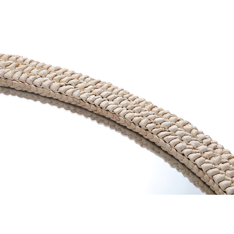 Elegant Decor Oval Cornhusk Mirror 36X42