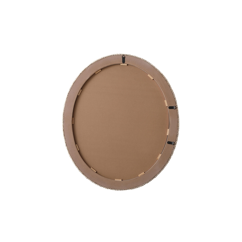 Elegant Decor Oval Cornhusk Mirror 36X42