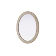 Elegant Decor Oval Cornhusk Mirror 36X42