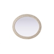 Elegant Decor Oval Cornhusk Mirror 36X42
