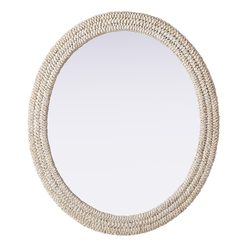 Elegant Decor Oval Cornhusk Mirror 36X42