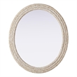 Elegant Decor Oval Cornhusk Mirror 36X42
