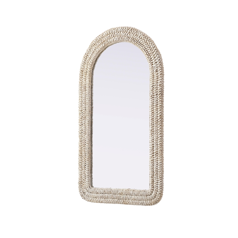 Elegant Decor Arch Cornhusk Mirror 24X42