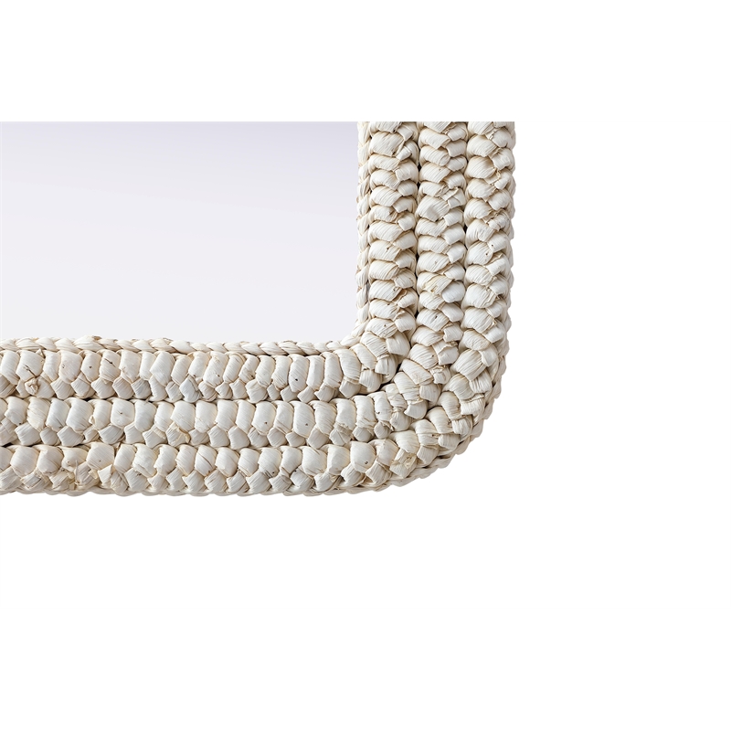 Elegant Decor Arch Cornhusk Mirror 24X42