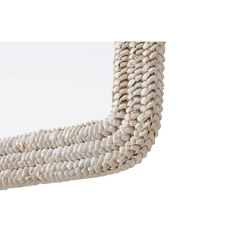 Elegant Decor Arch Cornhusk Mirror 24X42