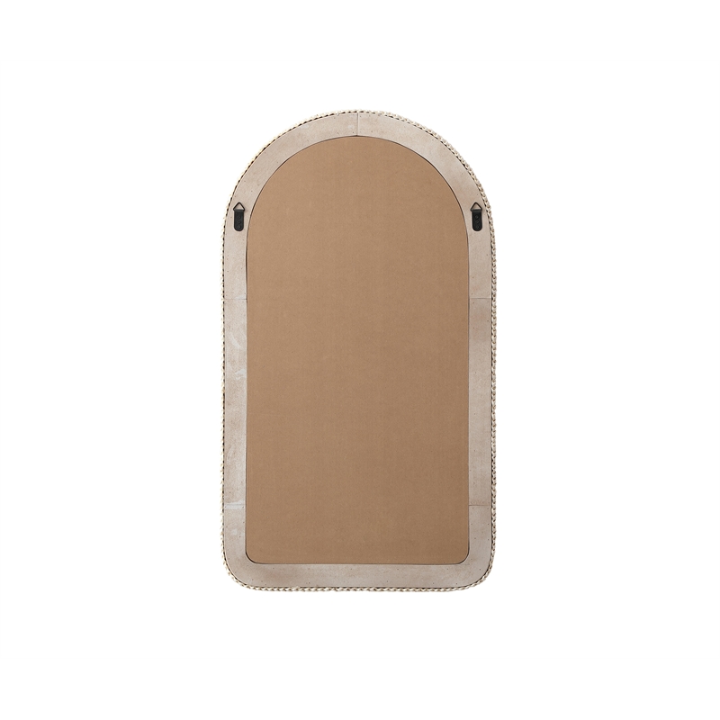 Elegant Decor Arch Cornhusk Mirror 24X42