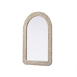 Elegant Decor Arch Cornhusk Mirror 27X42