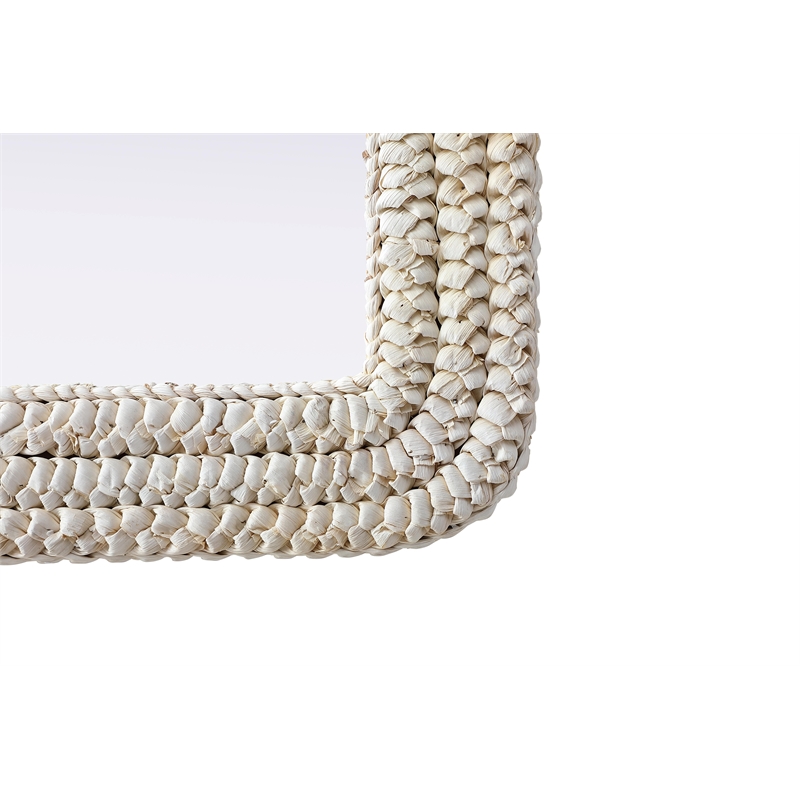 Elegant Decor Arch Cornhusk Mirror 27X42